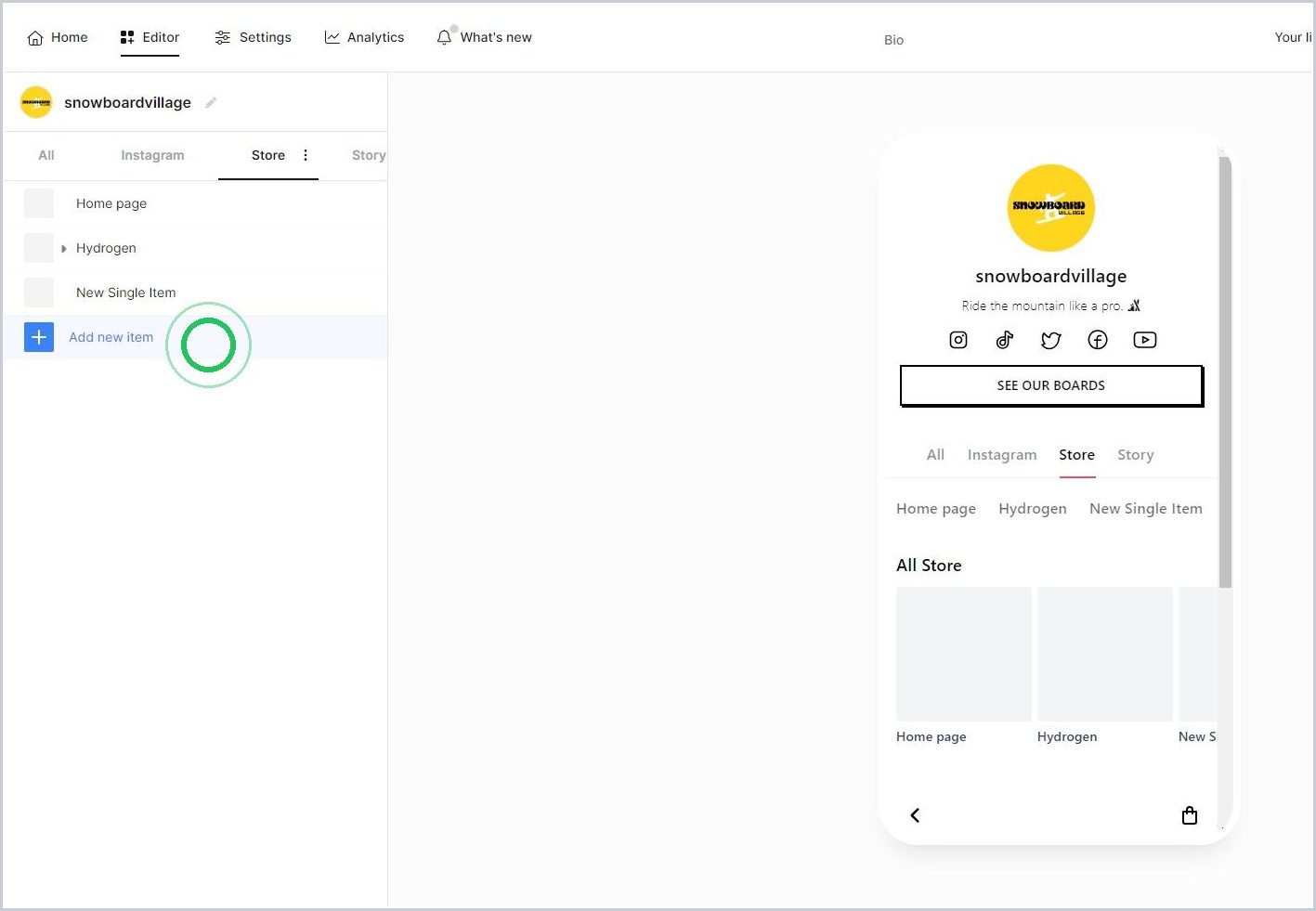 Adding new items to your Mkr.Bio — step 5