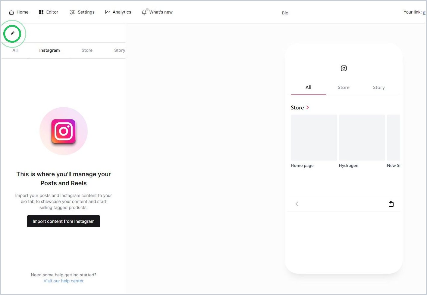 Adding a call-to-action button to your Mkr.Bio profile — step 3