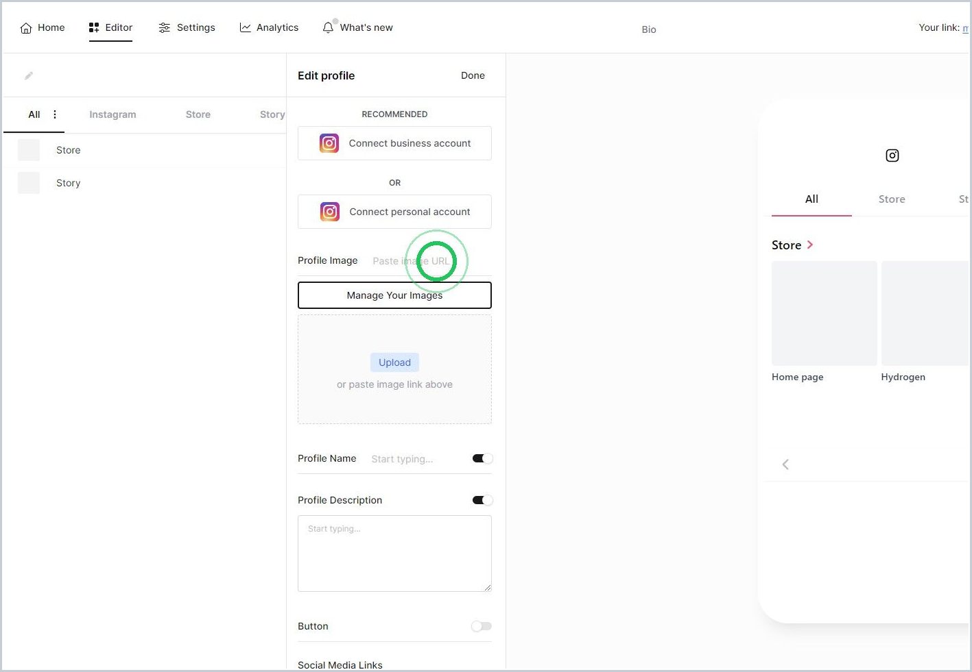 Customizing your Mkr.Bio profile — step 5